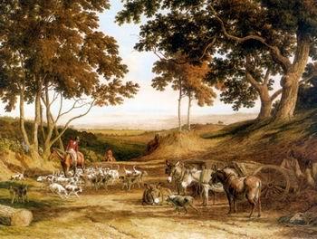 unknow artist Classical hunting fox, Equestrian and Beautiful Horses, 017. Germany oil painting art